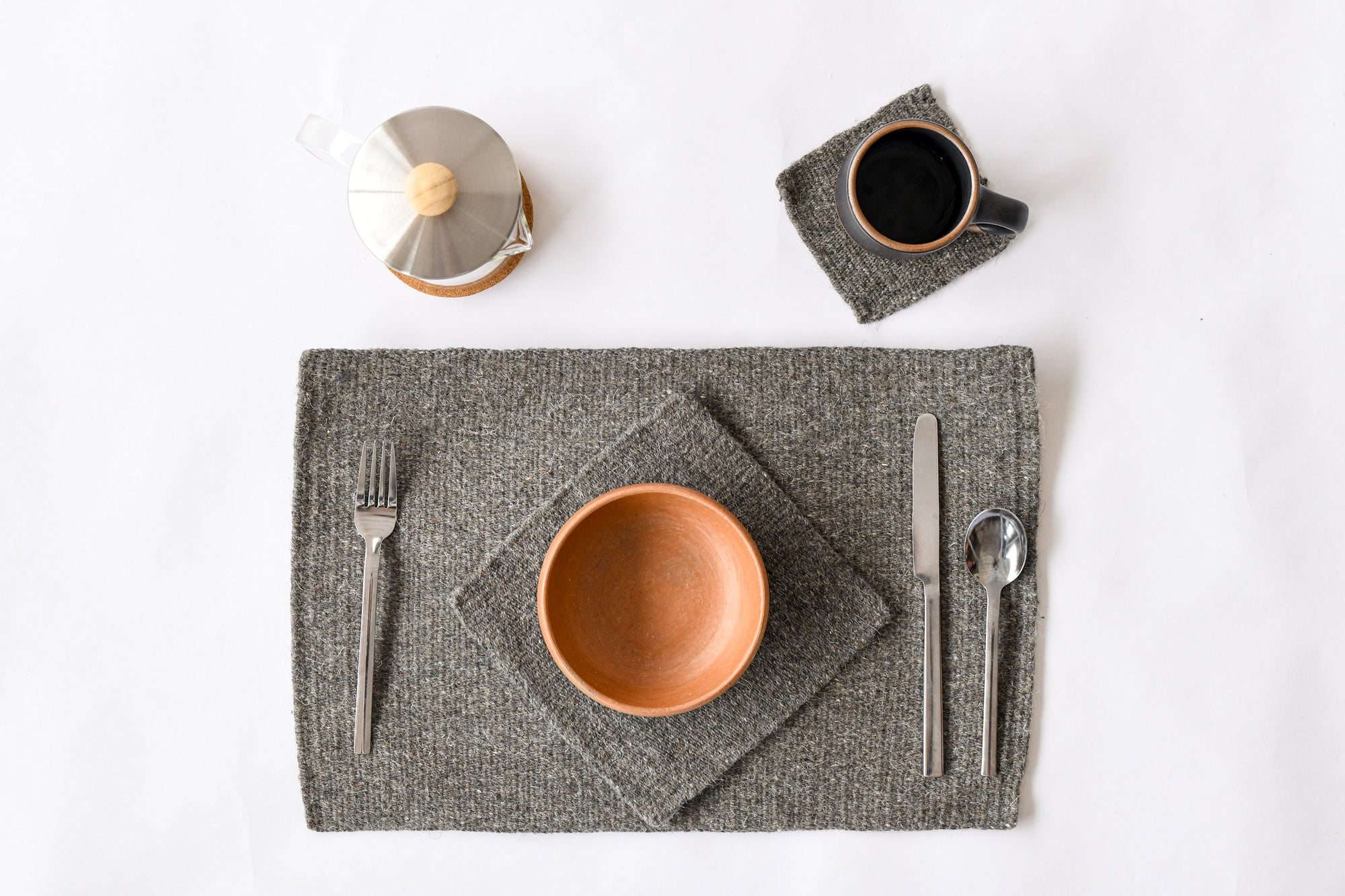 Handwoven Wool Placemat Set