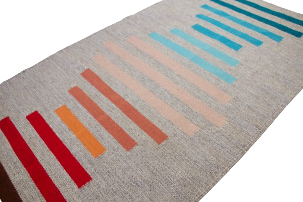 LOOM Imports handwoven ethical flat weave wool rugs. B Corp certified, women owned, fair trade, natural sustainable materials.