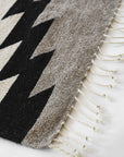 LOOM Imports handwoven ethical flat weave wool rugs. B Corp certified, women owned, fair trade, natural sustainable materials.