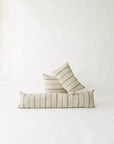 LOOM Imports Cream & Gray Brocade XL Lumbar Pillow