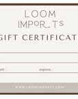 LOOM Imports -Gift Card