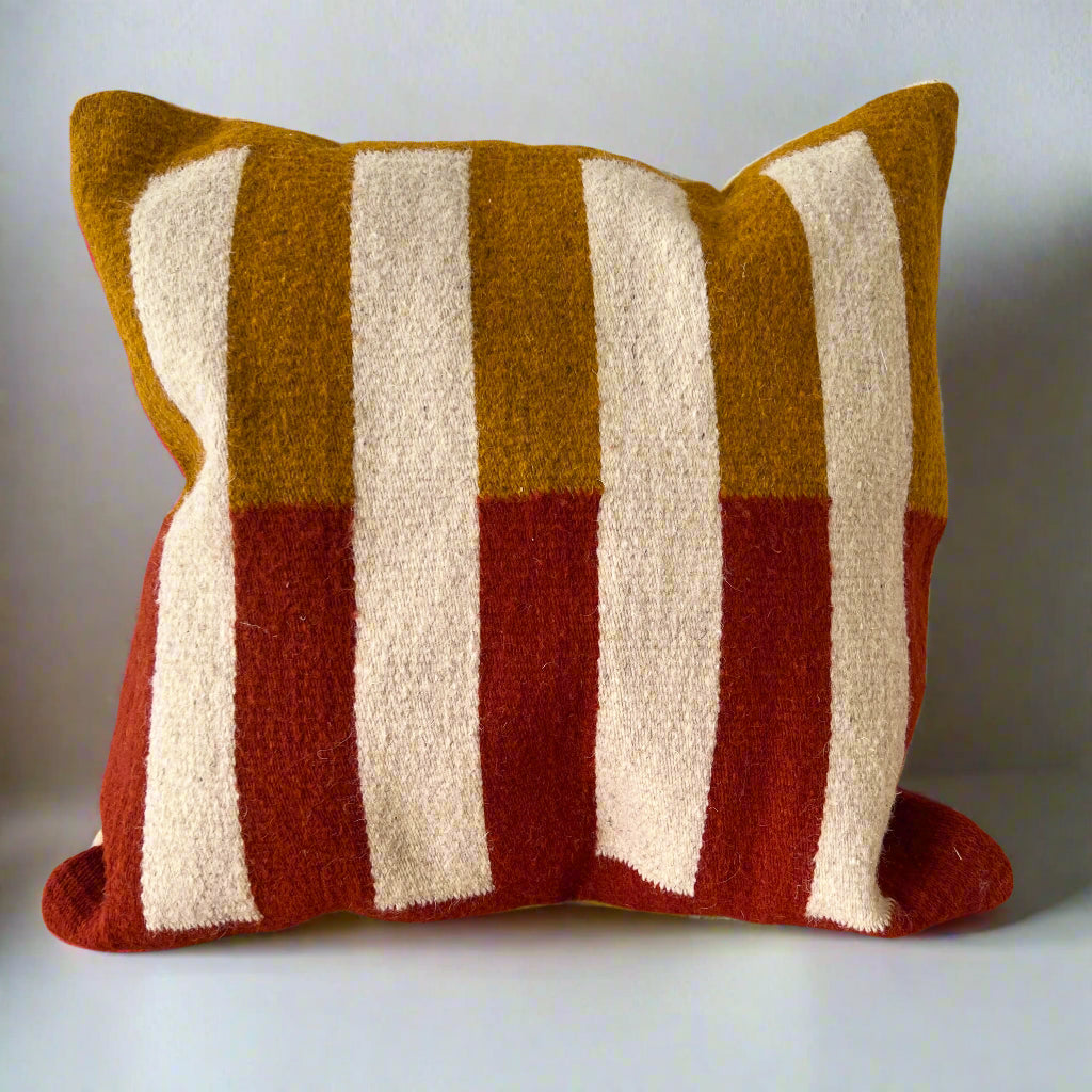 LOOM Imports Wool Tri Colored Pillow Nº1