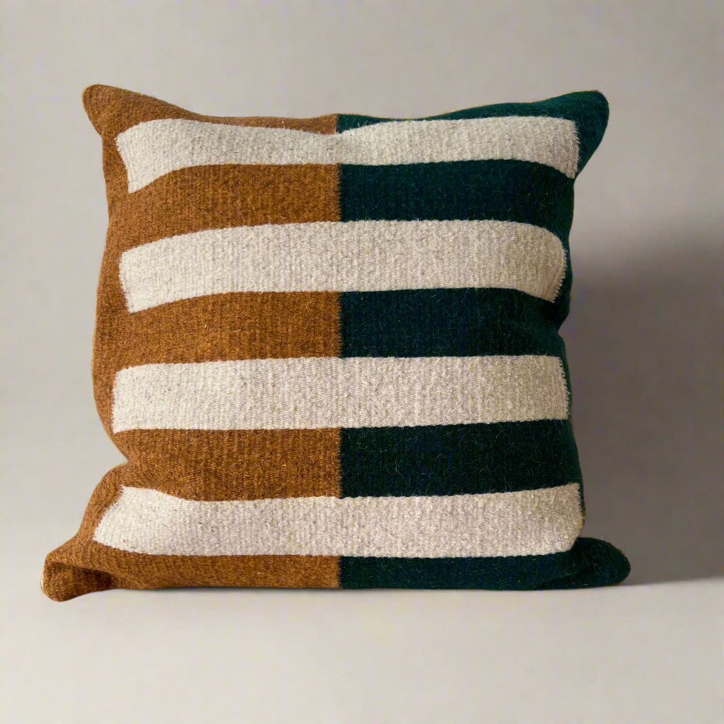 LOOM Imports Wool Tri Colored Pillow Nº2