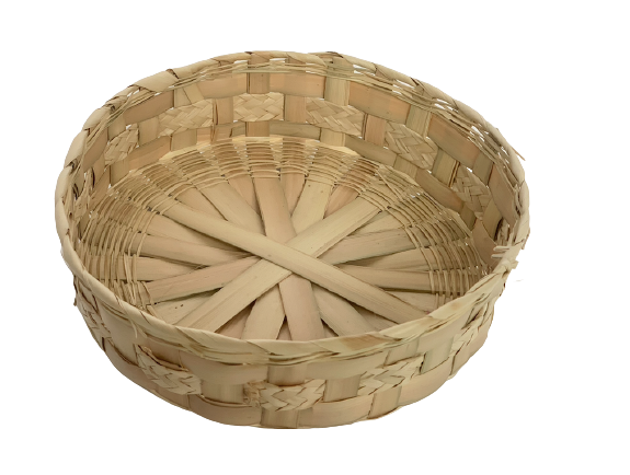 LOOM Imports -Straw Braided Basket 