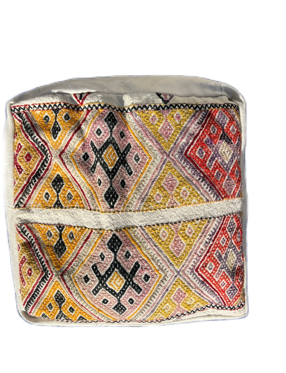 Loom Imports handmade one of a kind kilim floor pillow pouf