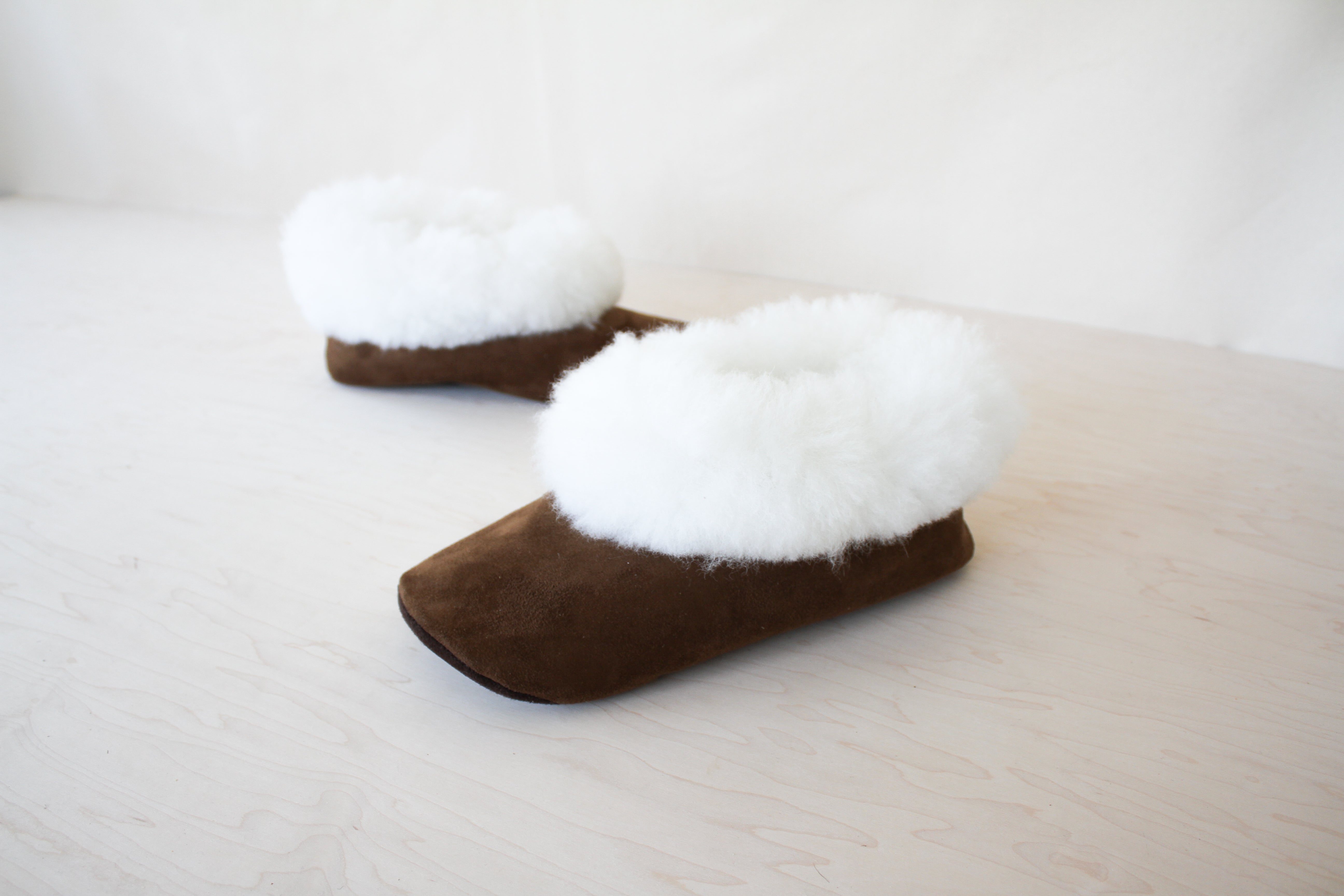 LOOM Imports -Alpaca Fur Leather Slippers 