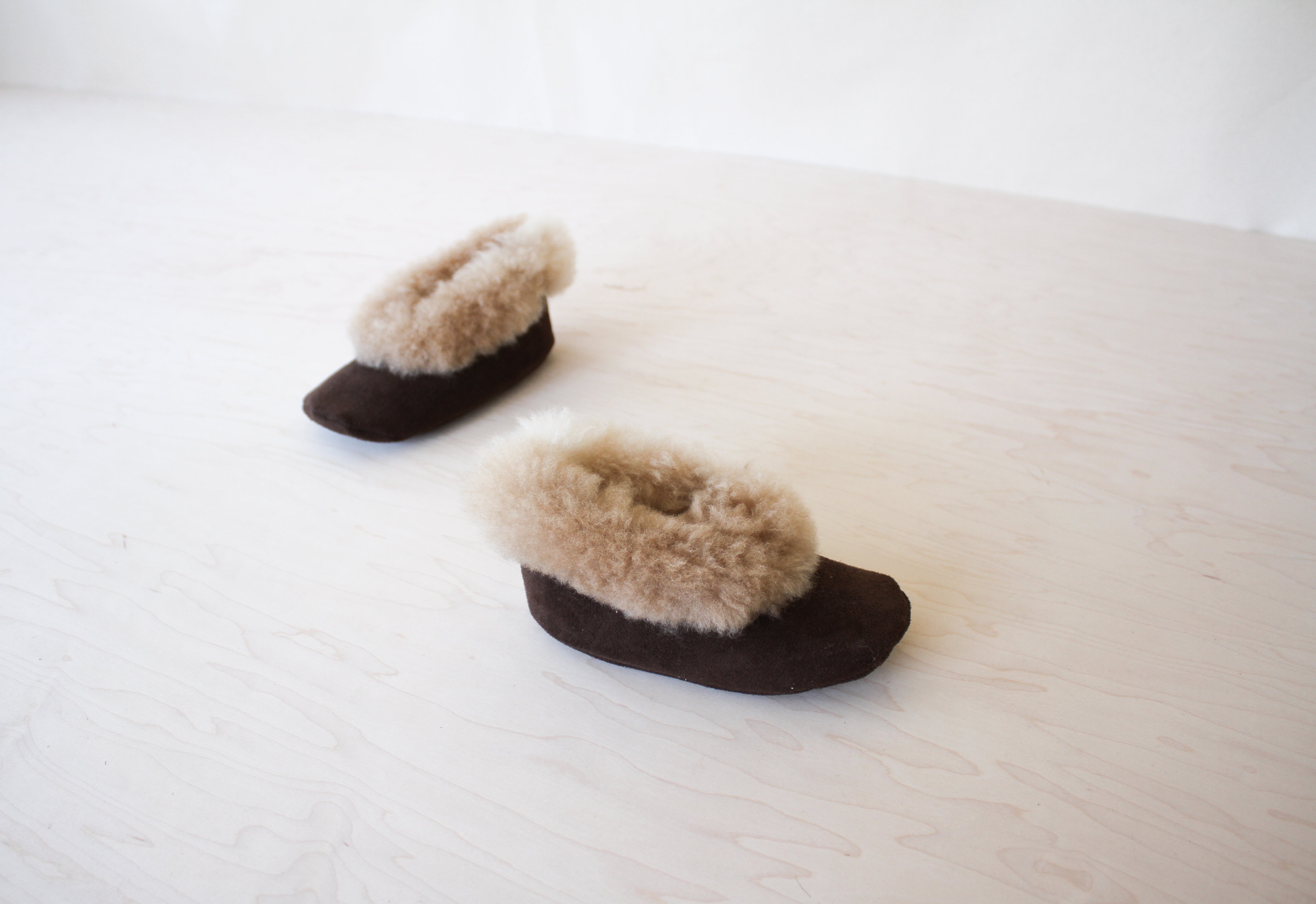 LOOM Imports -Alpaca Fur Leather Slippers 